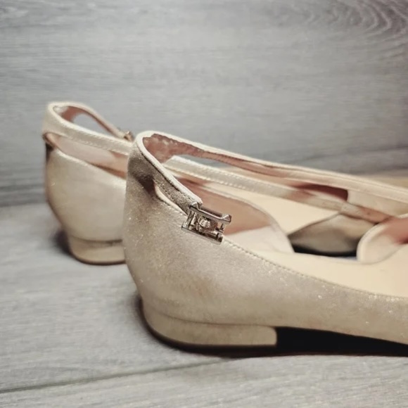 Franco Sarto antique gold ankle-strap flats, size 12 - Picture 8 of 15